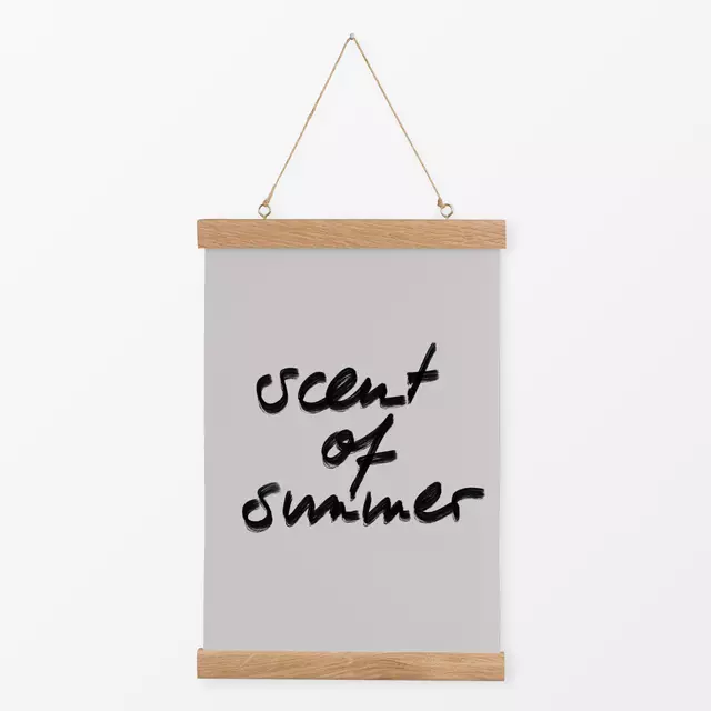 Textilposter Scent of Summer Grau