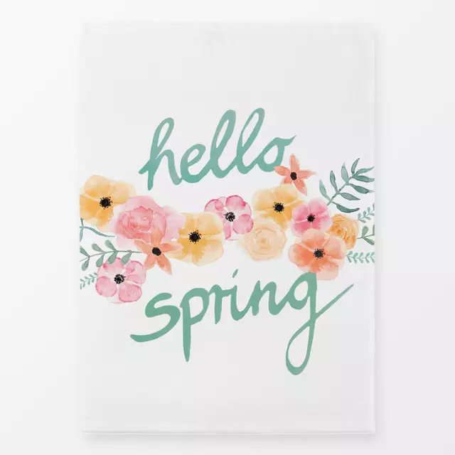 Geschirrtuch Hello Spring Flowers