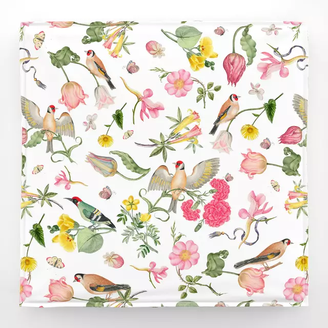 Vintage Vögel Und Blumen