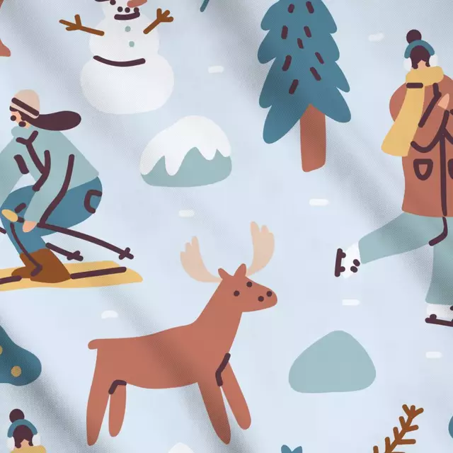 Meterware Wintery Scene