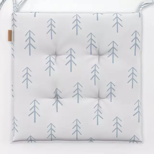 Sitzkissen Wald Forest Grau Blau