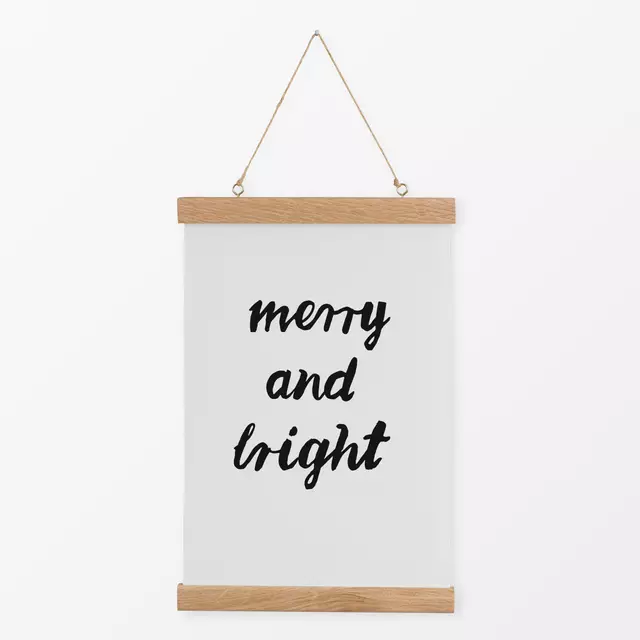 Textilposter Merry and bright