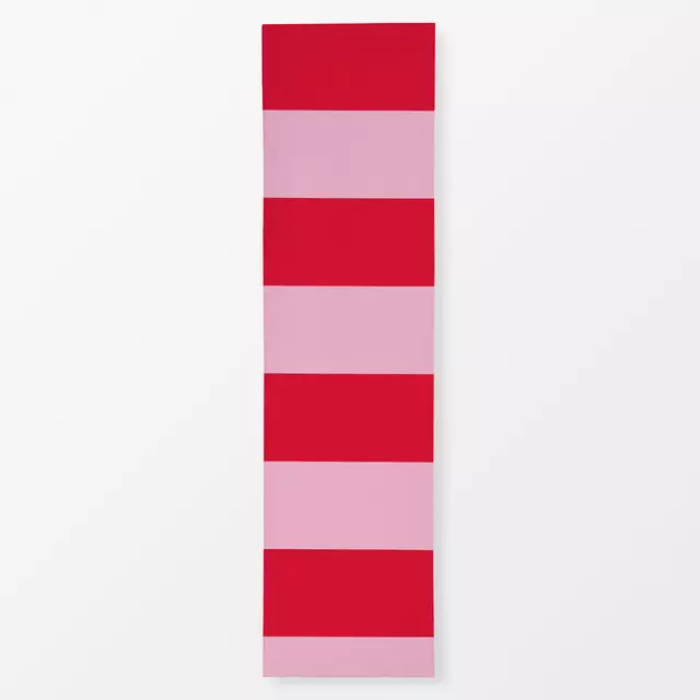 Tischläufer Stripes red rose bold