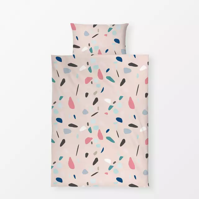 Bettwäsche Terrazzo rosa