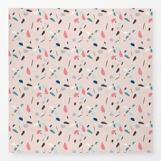 Tischdecke Terrazzo rosa