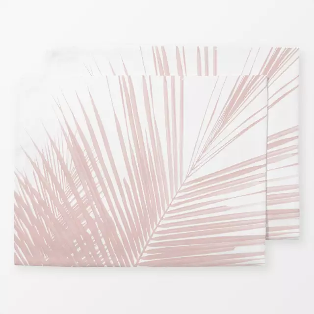 Tischset Minimalist Pink Palmenblatt