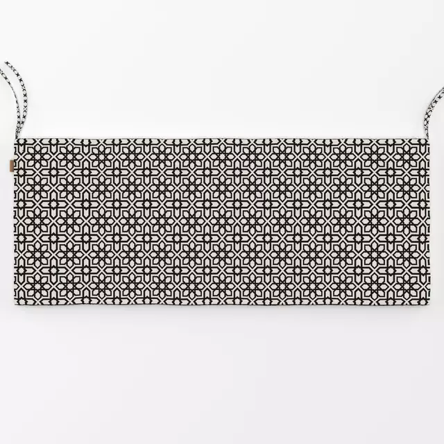 Bankauflage Boho Tile black