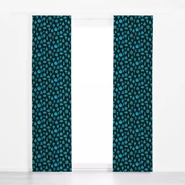 Flächenvorhang Turquoise Christmas Decor