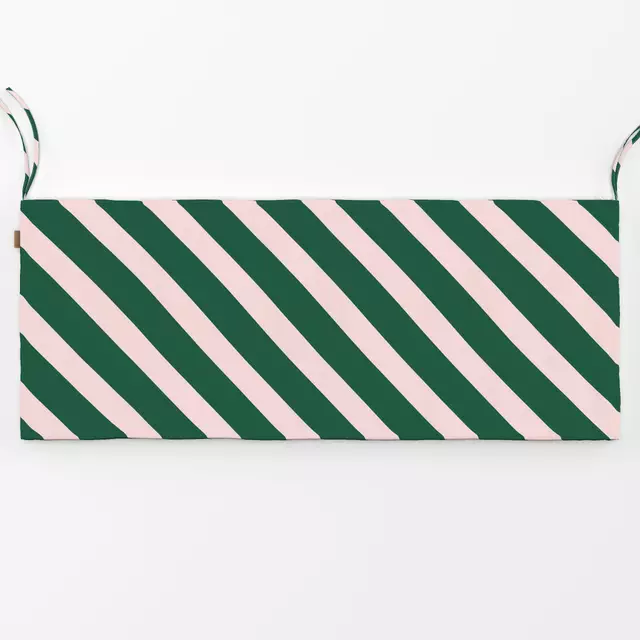Bankauflage Stripes diagonal green