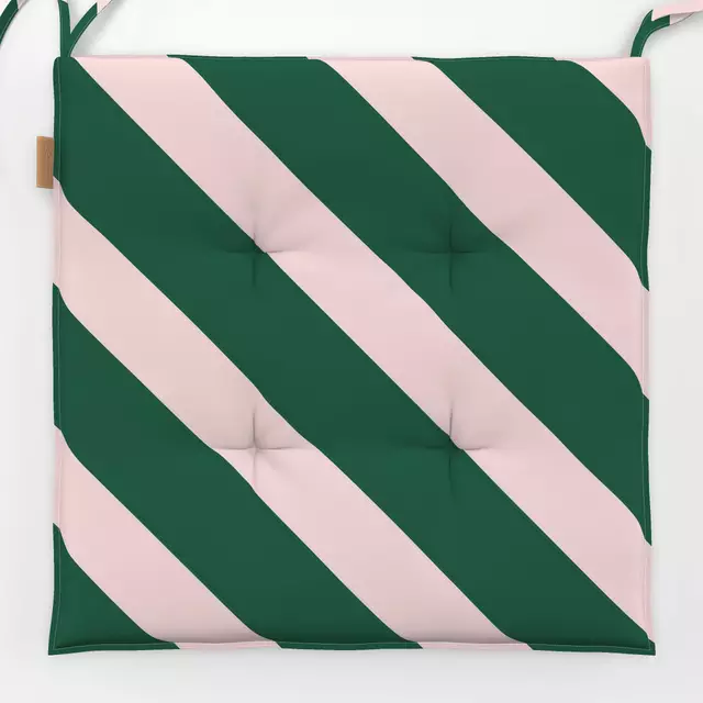 Sitzkissen Stripes diagonal green