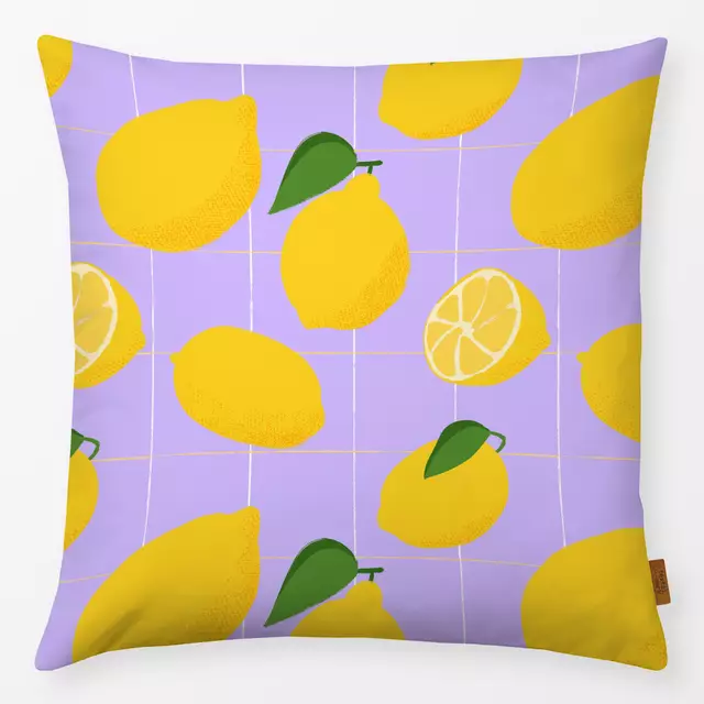 Kissen Lemon Grid