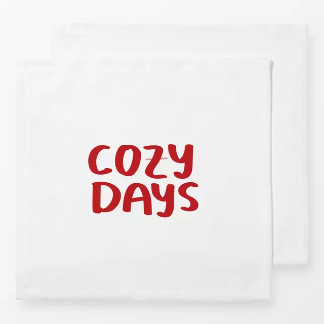 Servietten Cozy days Handlettering