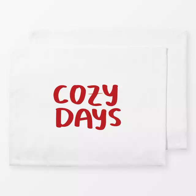 Tischset Cozy days Handlettering