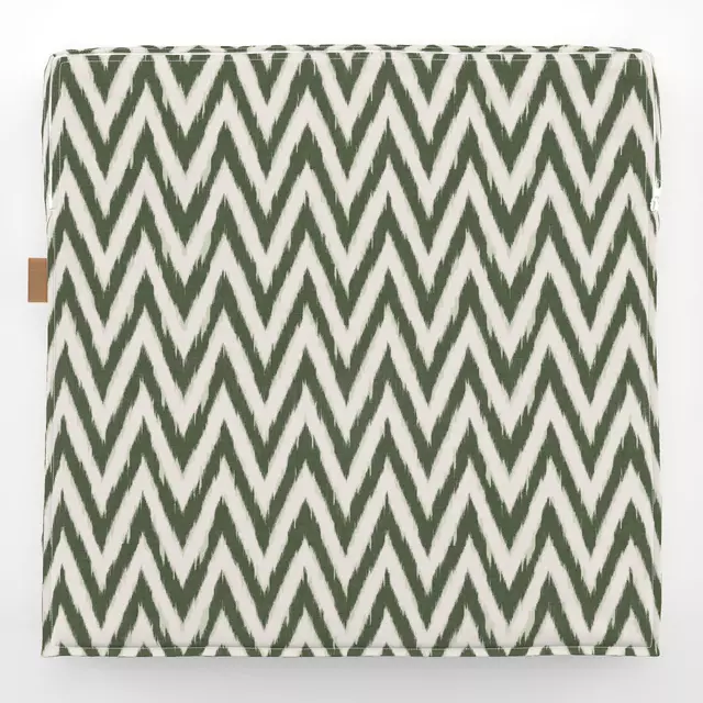 Zigzag Ikat Dark Green