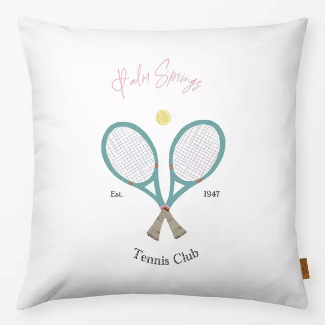 Kissen Vintage Tennis Club Weiß