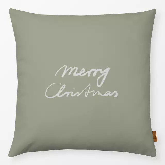 Kissen Merry Christmas Salbei