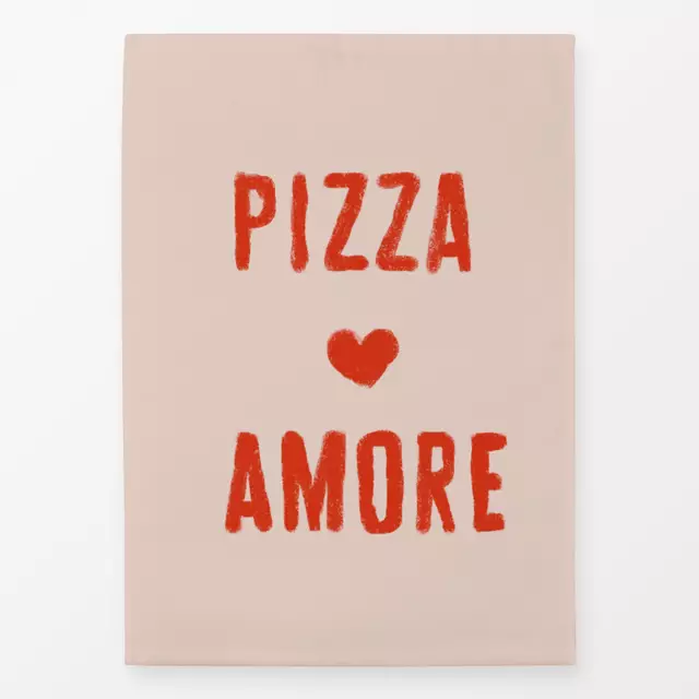 Geschirrtuch Pizza Amore Rot