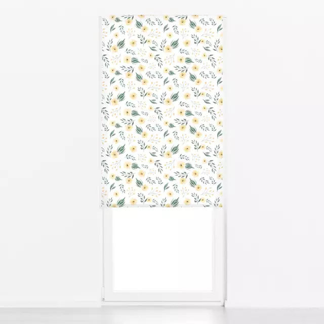 Raffrollo Yellow Spring Blossoms