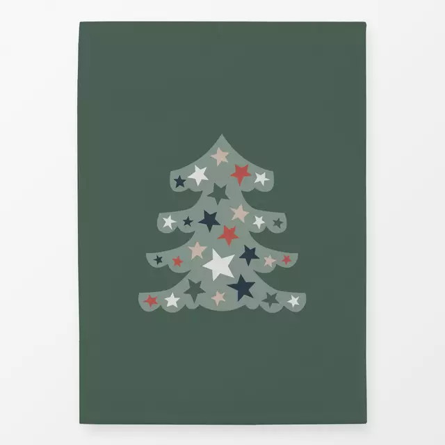 Geschirrtuch Weihnachtsbaum mit Sterne