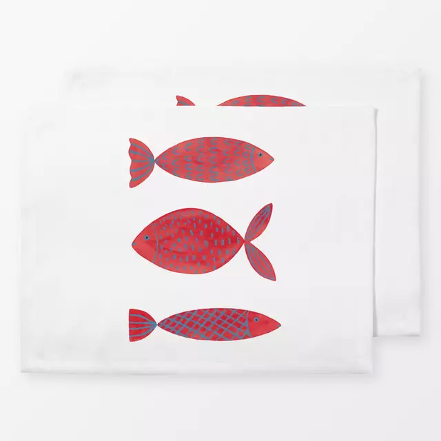 Tischset Rote Fische