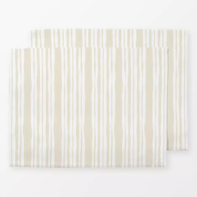 Tischset Beige Streifen