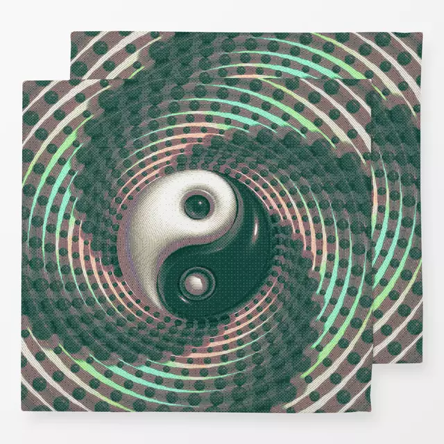 Servietten Yin Yang Spiral