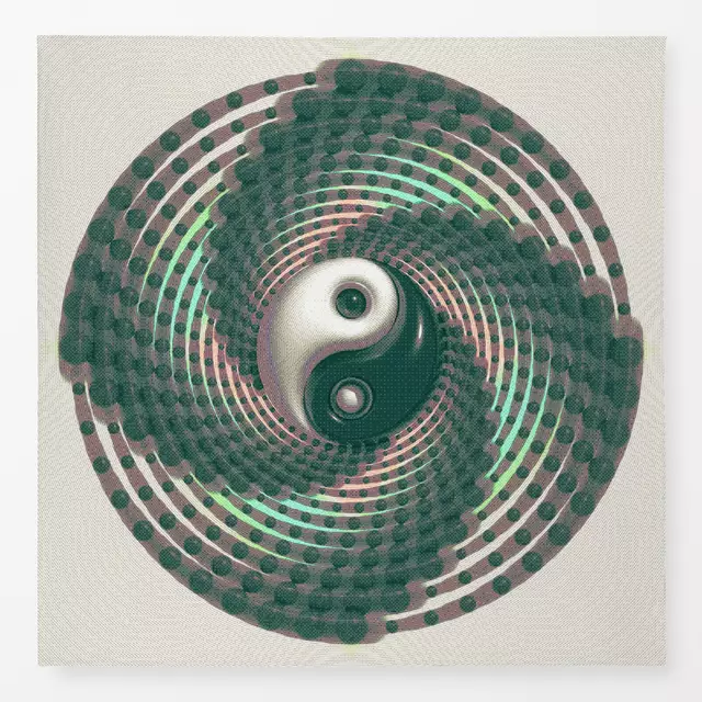Tischdecke Yin Yang Spiral