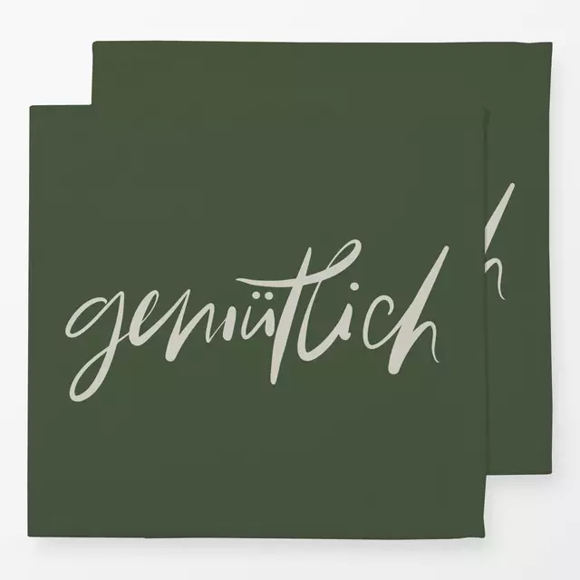 Servietten Gemütlich dunkel