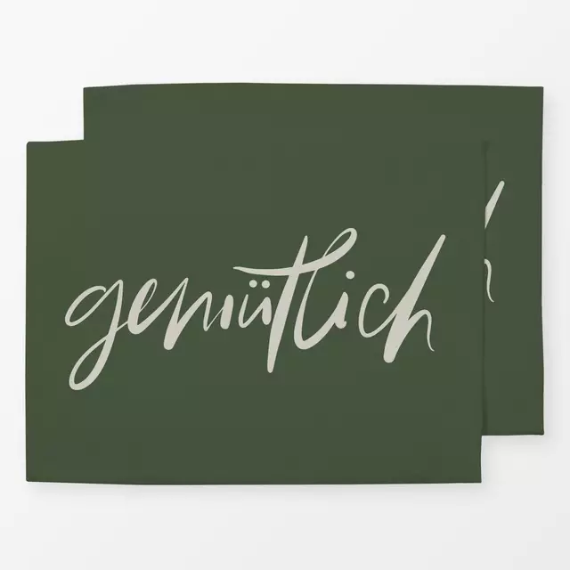 Tischset Gemütlich dunkel