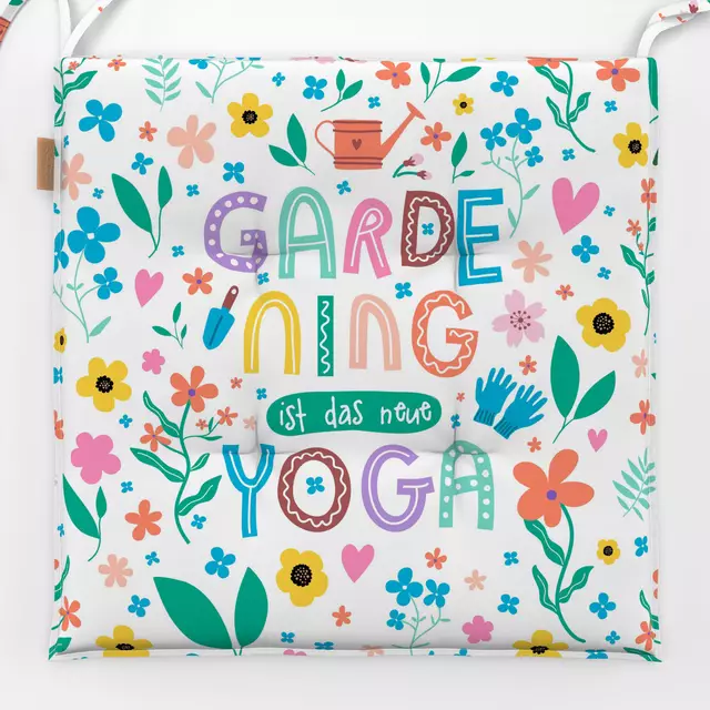 Sitzkissen Gardening ist das neue Yoga