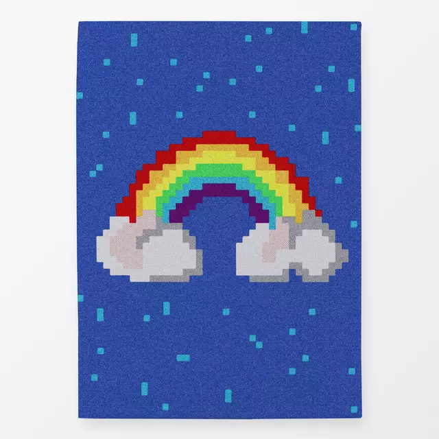 Geschirrtuch Pixel Rainbow