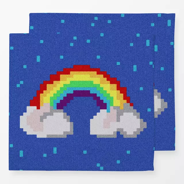 Servietten Pixel Rainbow