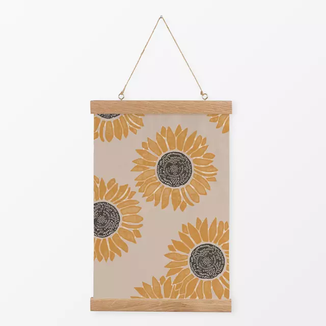 Textilposter Sunflowers