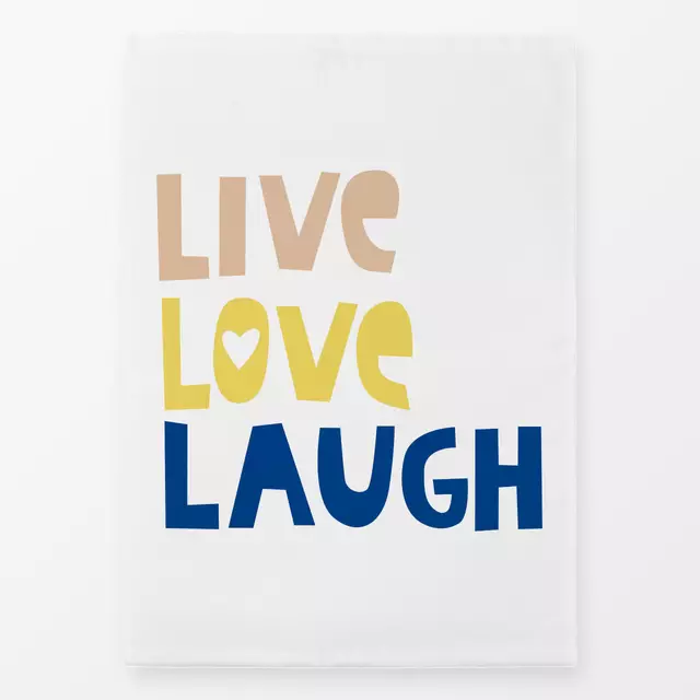 Geschirrtuch Live Love Laugh