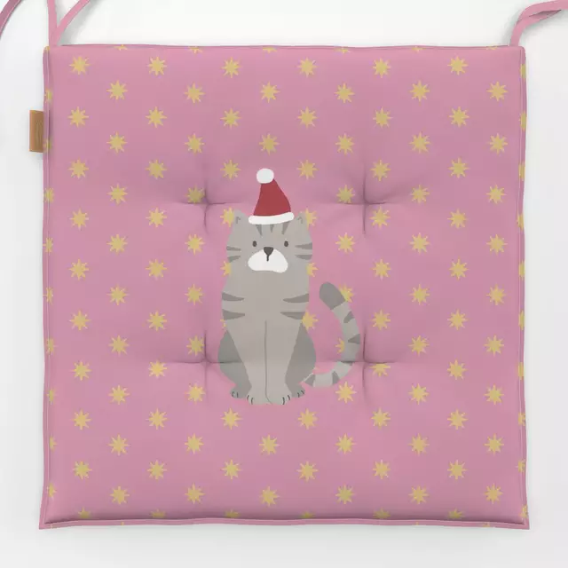 Sitzkissen Christmas Cat