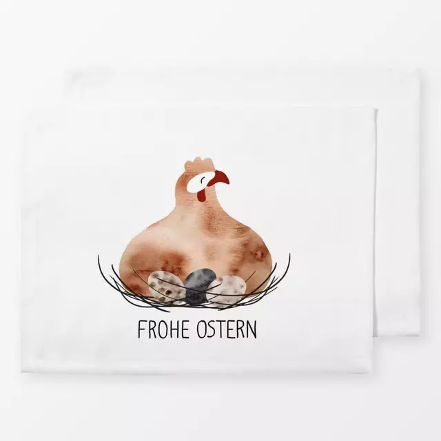 Tischset Braune Henne