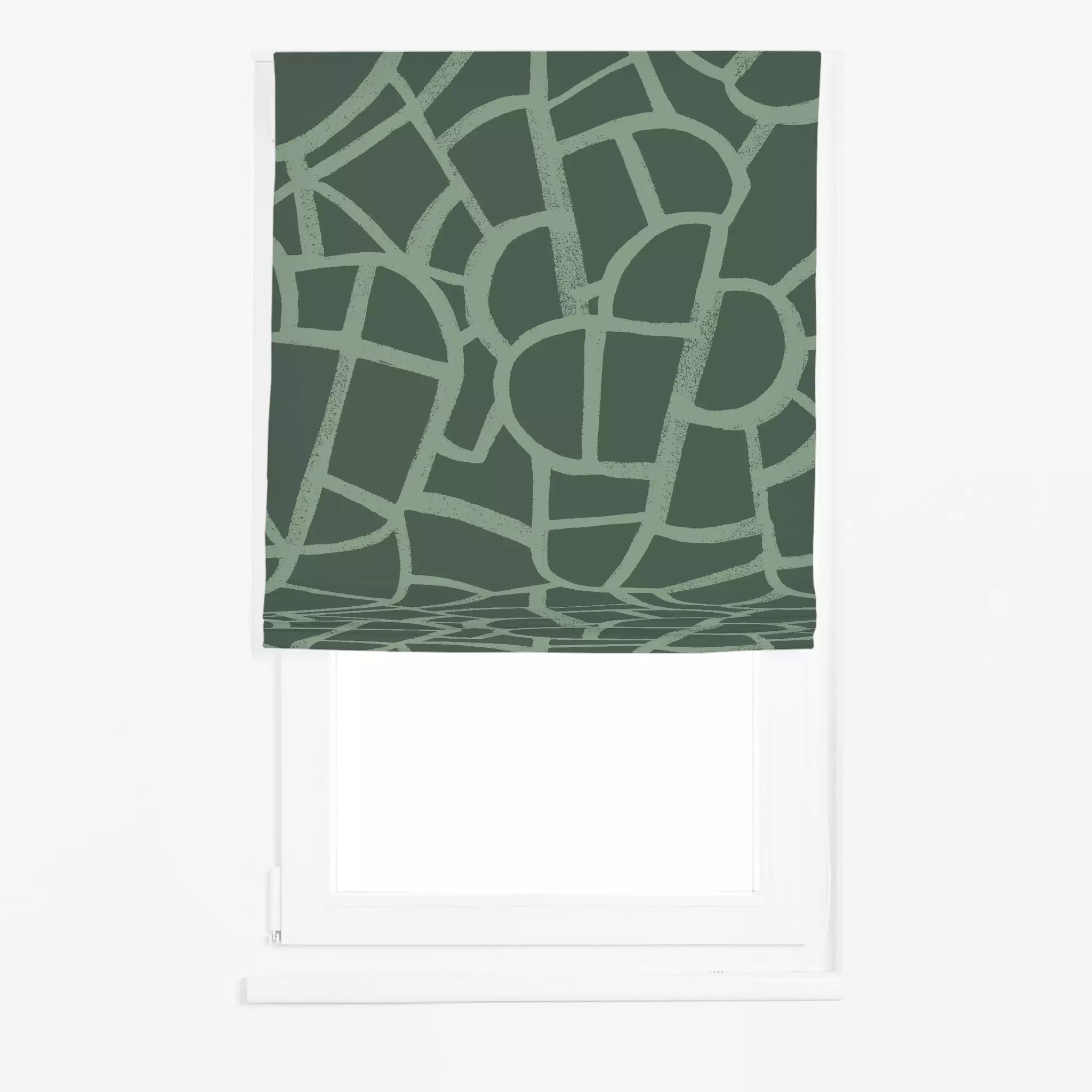 Raffrollo Abstract Shapes Grün Abstract Shapes Grün