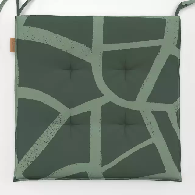 Sitzkissen Abstract Shapes Grün