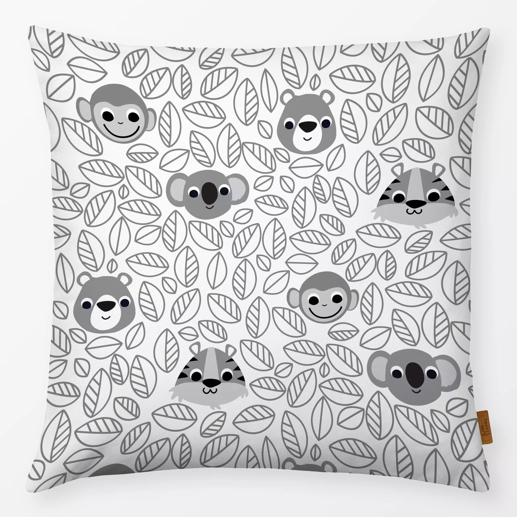 Kissen Grey Zoo Animals Grey Zoo Animals