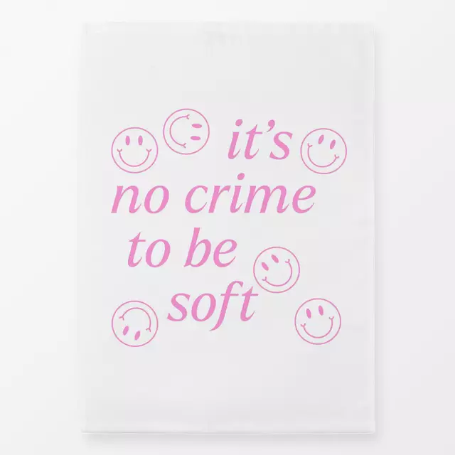 Geschirrtuch No Crime To Be Soft Candypink