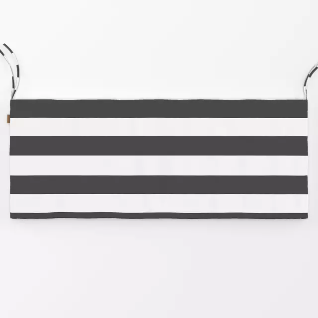 Bankauflage Grey and White Stripes
