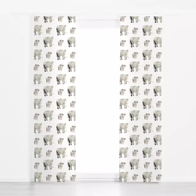 Flächenvorhang Elephant Pattern