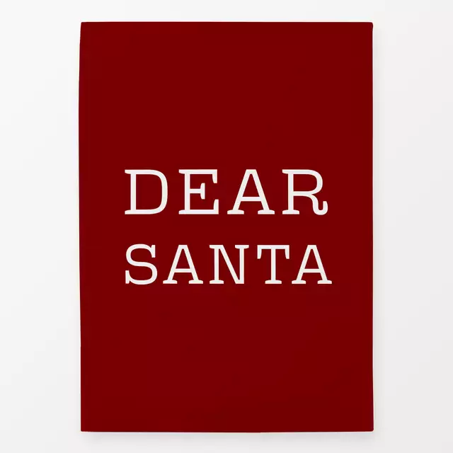 Geschirrtuch Dear Santa Red
