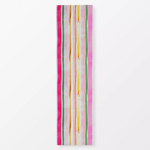 Tischläufer Art Stripes Aquarell Pink