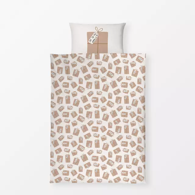 Bettwäsche Joyful Giving brown beige