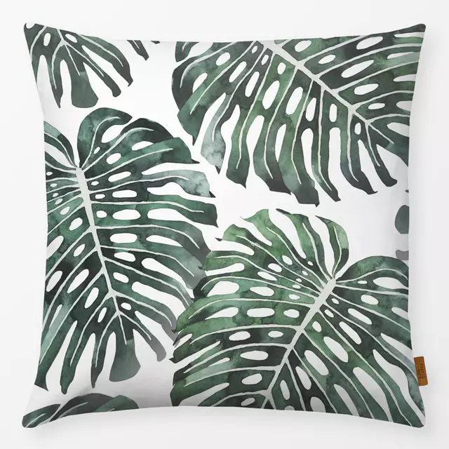 Kissen Monstera Leaves green