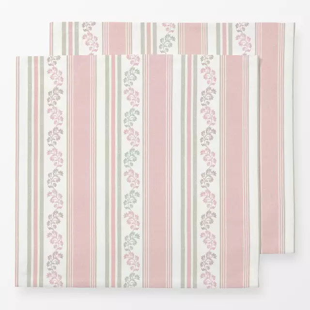 Servietten Vintage stripes sage pink
