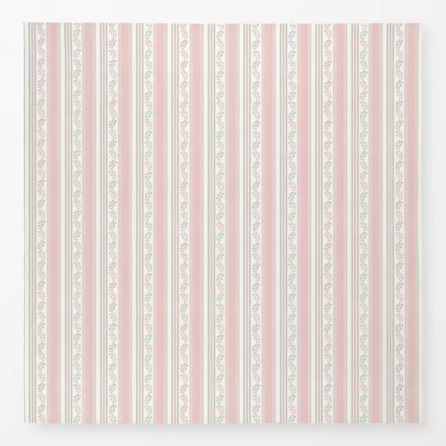 Tischdecke Vintage stripes sage pink