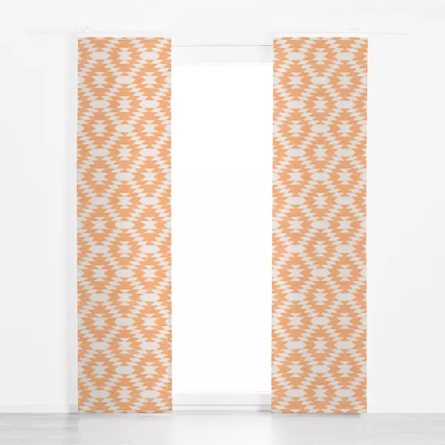 Flächenvorhang Diamonds Ikat Orange