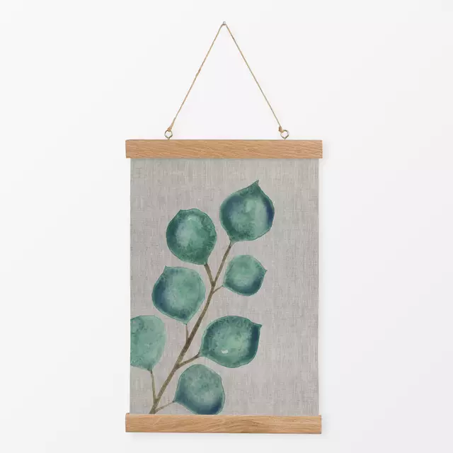 Textilposter Foliage Eucalyptus Painting